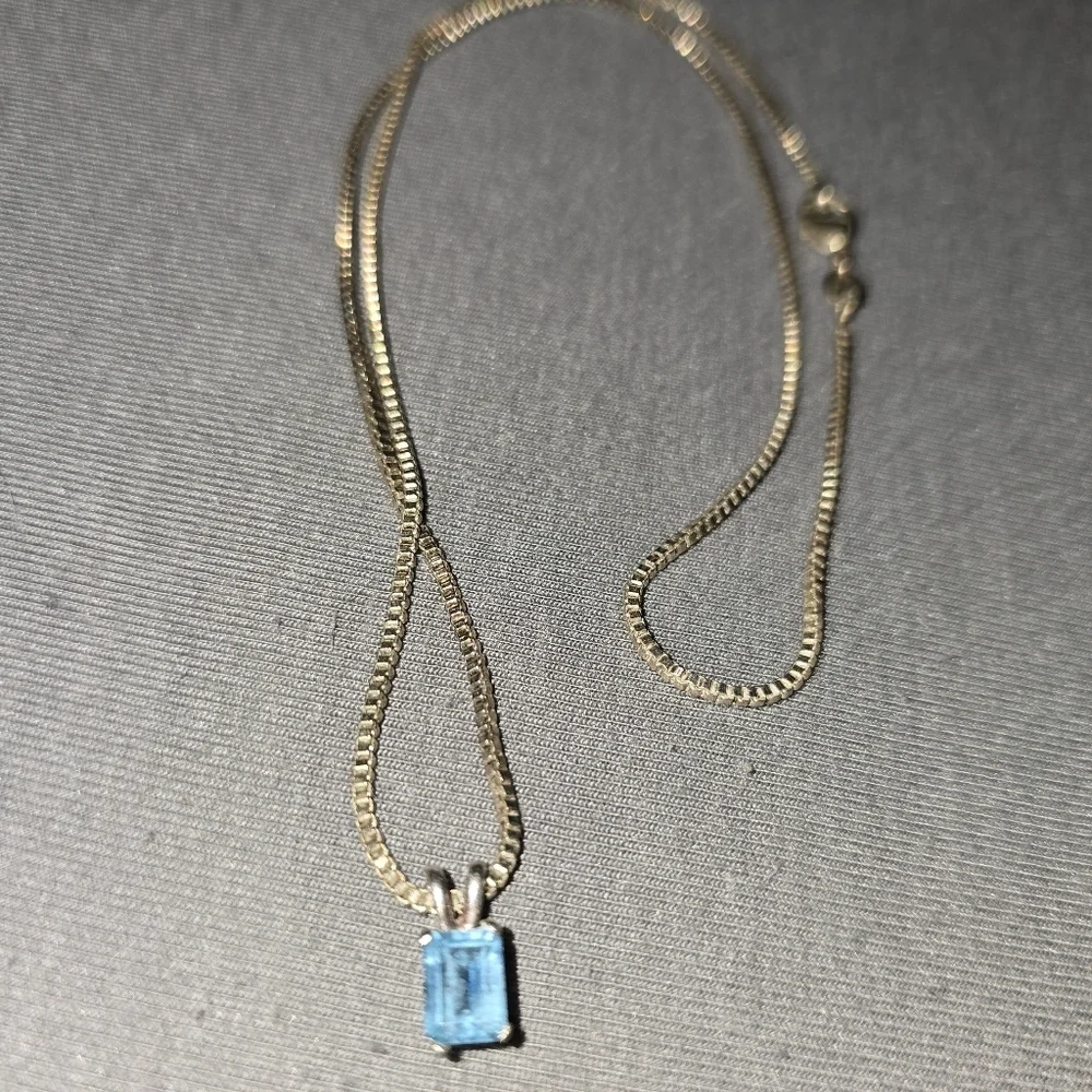 Blue Necklace .925 Sterling